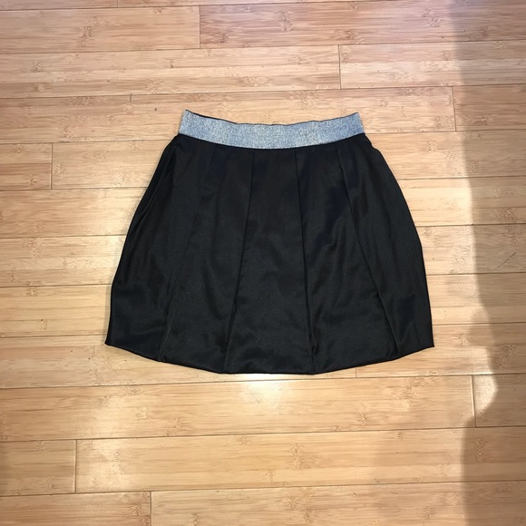 K Plastinina Silver and Black Bubble Skirt - Picture 2 of 6